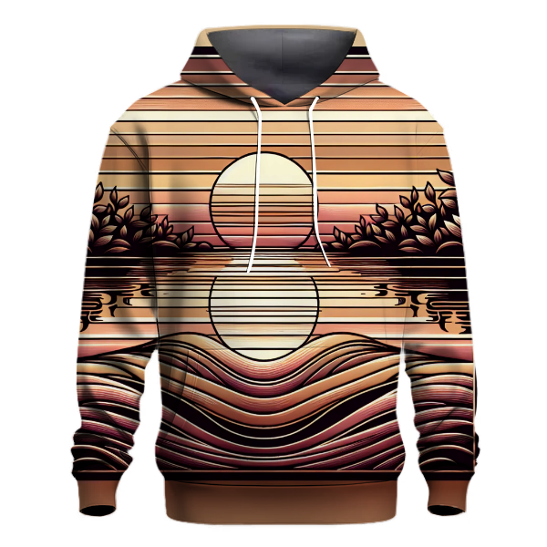 Glimmering Sunset Reflection Hoodie