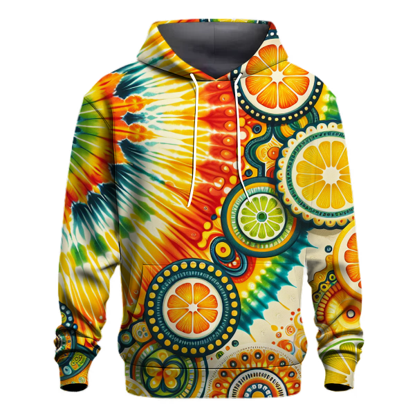 Citrus Sunburst Twist Hoodie