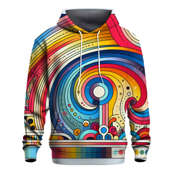 Bright Rainbow Arcs Hoodie