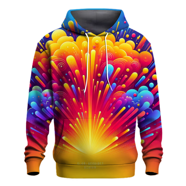 Color Burst Gradient Hoodie