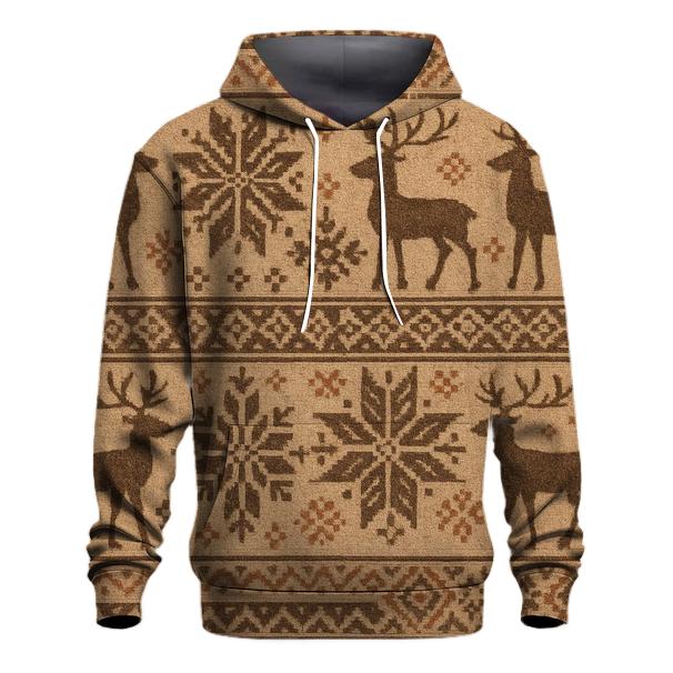 Cozy Nordic Christmas Patterns Hoodie