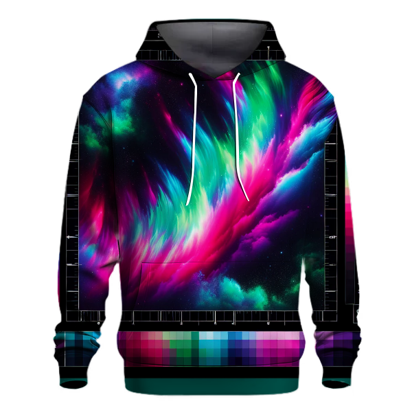 Vibrant Aurora Tie-Dye Hoodie