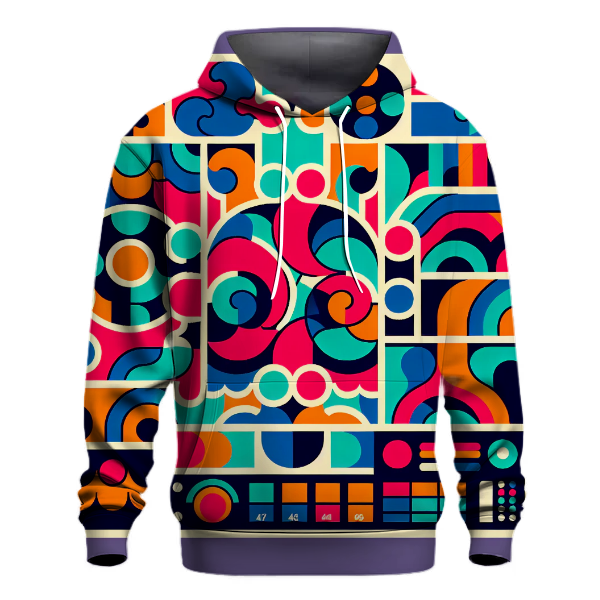 Colorful Retro Puzzle Hoodie