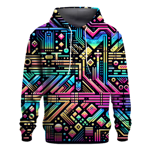 Digital Rainbow Glow Hoodie