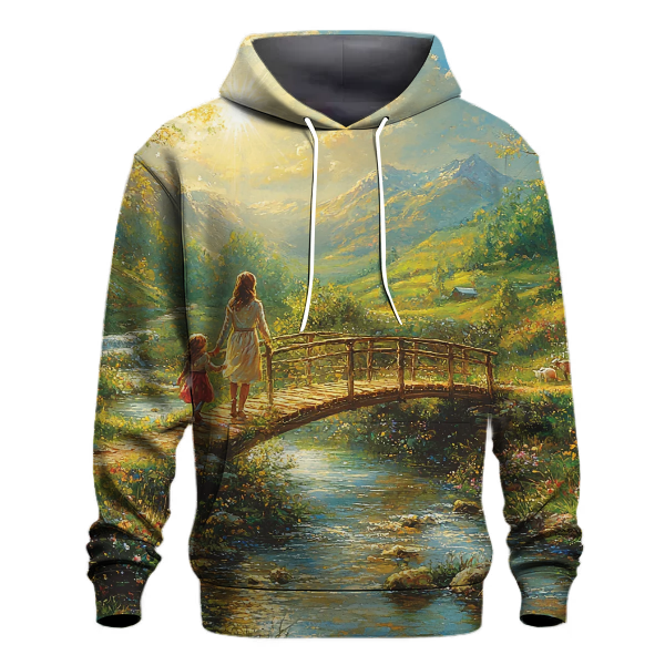 The Bridge of Love A Mothers Supportive Path Hoodie