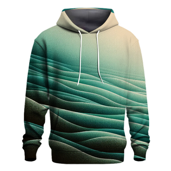 Emerald Ocean Wave Hoodie
