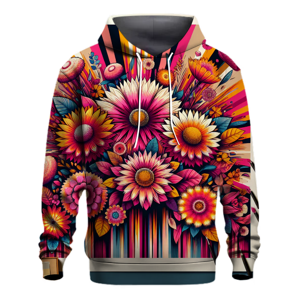 Peaceful Floral Burst Hoodie