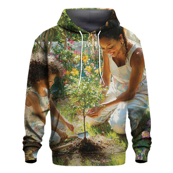 Nature's Gifts Planting a Tree of Love Together Hoodie