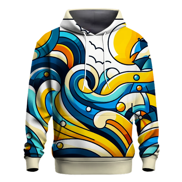 Charming Beach Scenes Hoodie