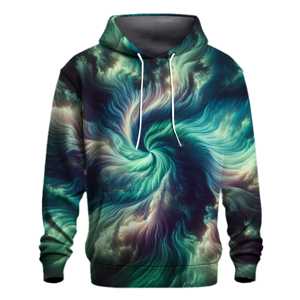 Northern Lights Tie-dye Design Hoodie