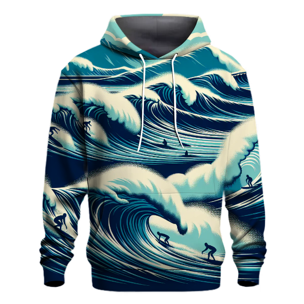 Surfer's Wave Odyssey Hoodie