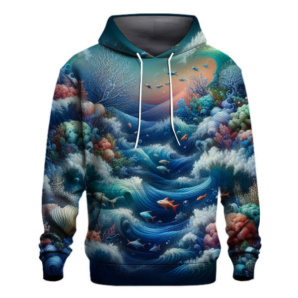 Ocean Dreams and Waves Hoodie