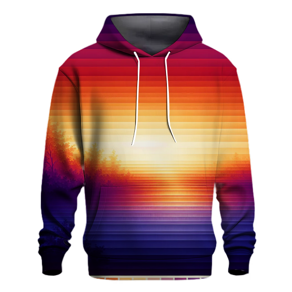 Electric Sunset Design Hoodie