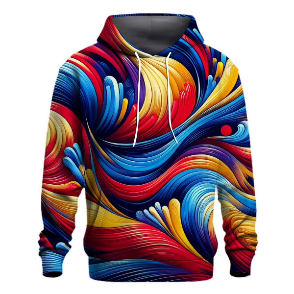 Abstract Music Waves Hoodie