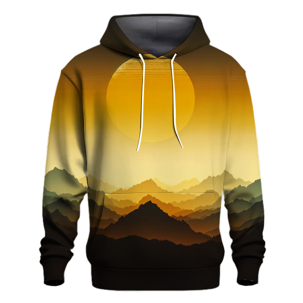 Sunset Over the Mountains Gradient Hoodie