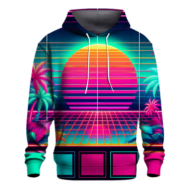 Retro Neon Paradise Hoodie