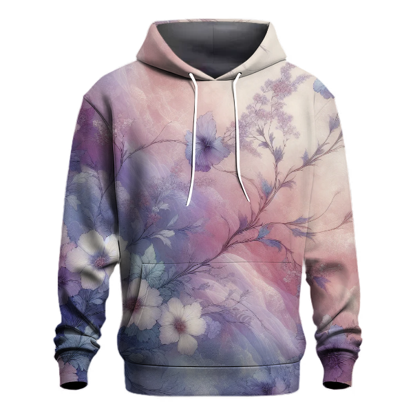 Twilight Blossoms Tie-Dye Design Hoodie
