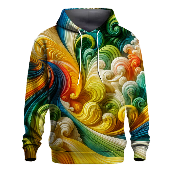 Citrus Burst Wave Hoodie