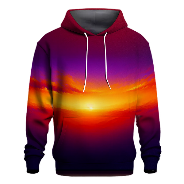 Vibrant Sunset Gradient Design Hoodie