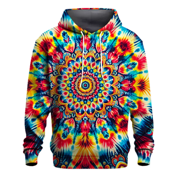Fiesta Colorful Tie-Dye Design Hoodie