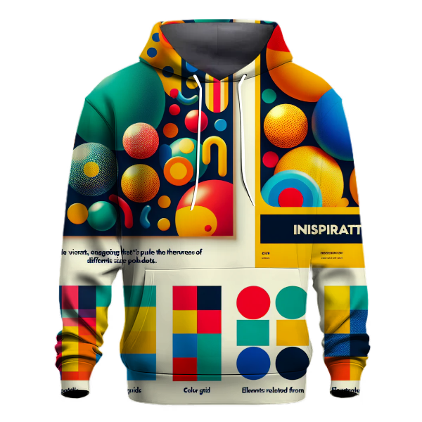 Colorful 70s Polka Dots Hoodie