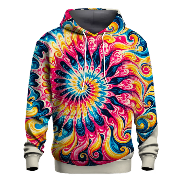 Funky Retro Tie-Dye Hoodie