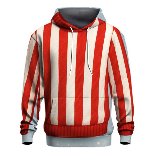 Candy Cane Stripe Pattern Hoodie