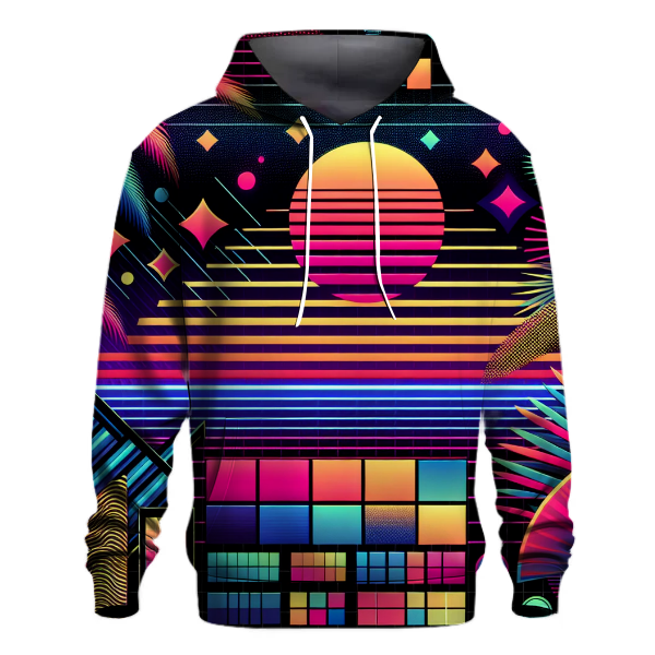 Tropical Neon Glow Hoodie