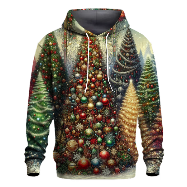 Festive Holiday Trees Hoodie