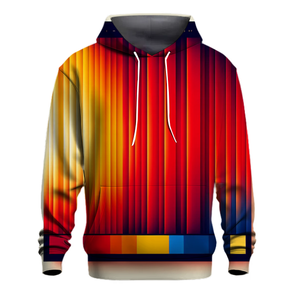 Bold Stripe Gradient Hoodie