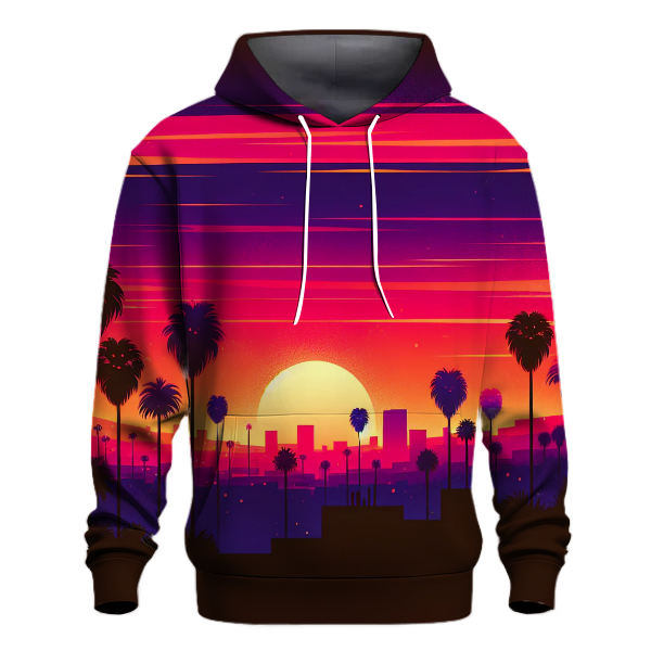 Vibrant Retro Sunset Hoodie