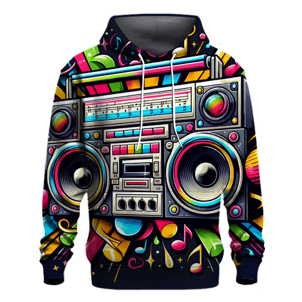 Colorful Boombox Beat Hoodie