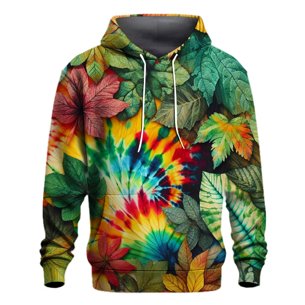 Radiant Rainforest Tie-dye Design Hoodie