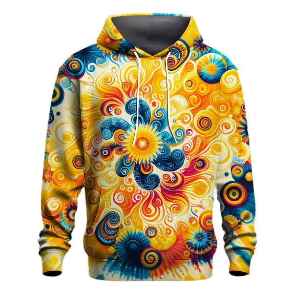 Summer Vibes Tie-dye Design Hoodie