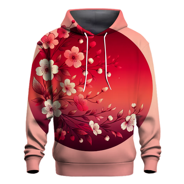 Cherry Blossom Sunset Gradient Hoodie
