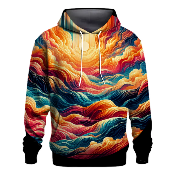Amber Glow Tide Hoodie