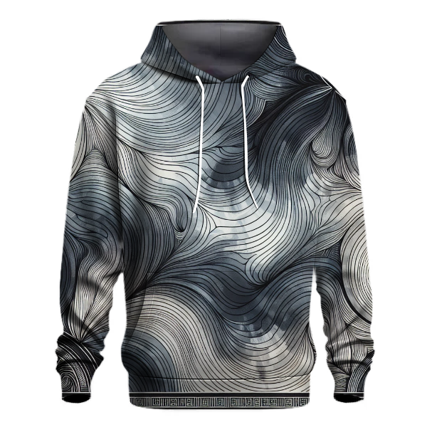 Chic Monochrome Tie-Dye Hoodie
