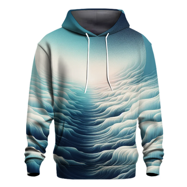 Frosted Ocean Wave Hoodie