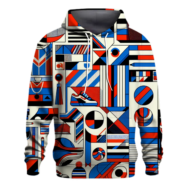 Funky 80s Sportswear Hoodie