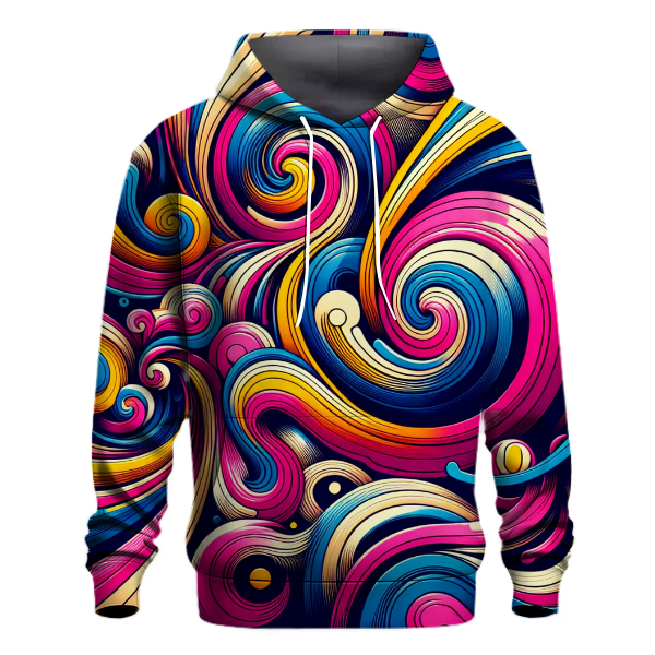 Energetic Swirl Patterns Hoodie