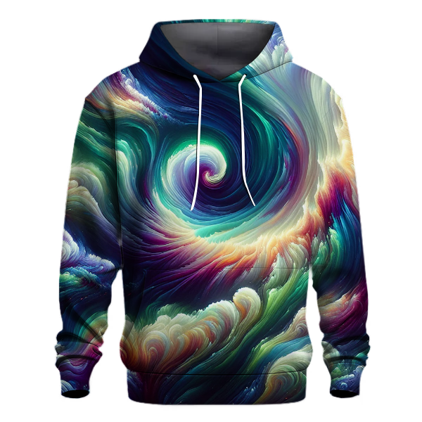 Ethereal Aurora Swirl Hoodie