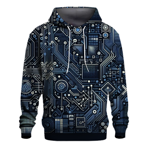Retro Circuit Burst Hoodie
