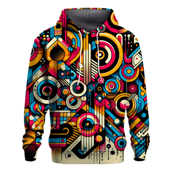 Colorful Urban Artistry Hoodie