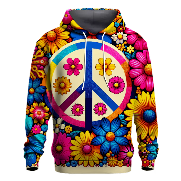 Funky Peace Blossom Hoodie
