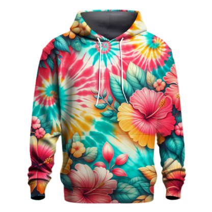 Coral Bloom Burst Hoodie