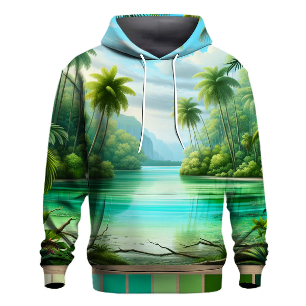 Lush Tropical Lagoon Hoodie
