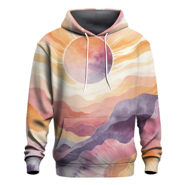 Sunset Breeze Tie-dye Design Hoodie