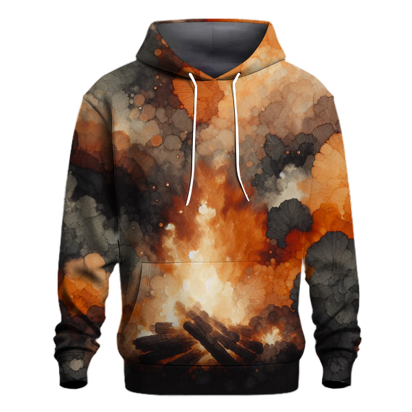 Rustic Bonfire Glow Hoodie