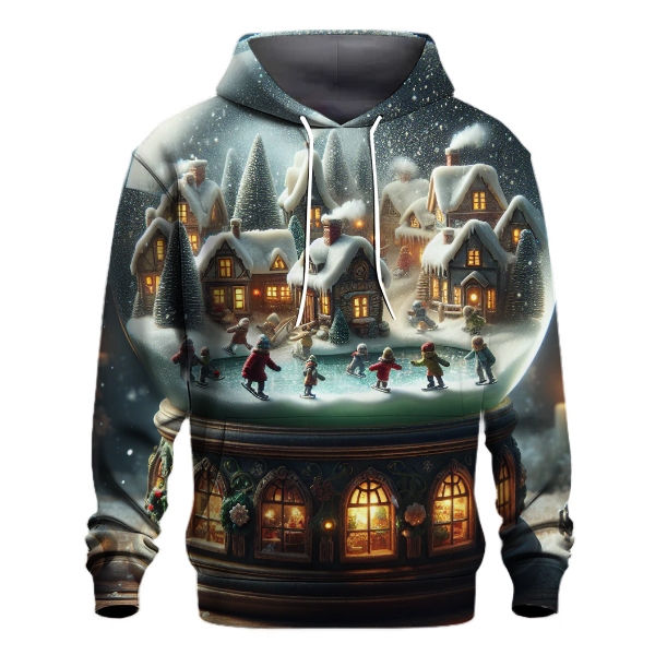 Vintage Snow Globe Scene Hoodie