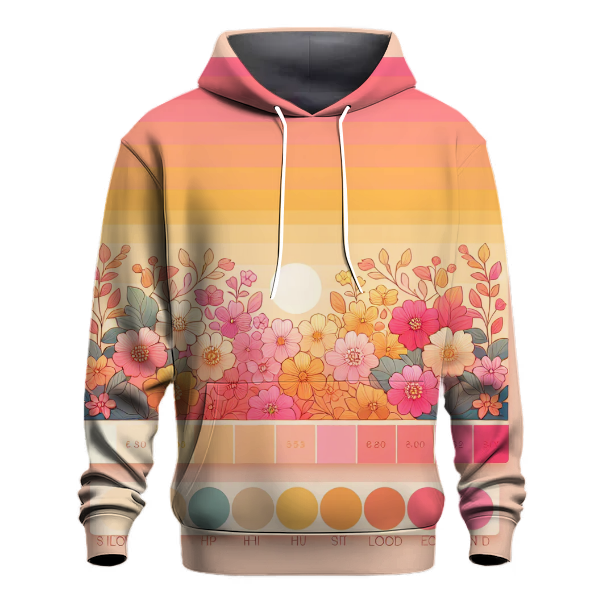 Floral Whimsy Gradient Hoodie